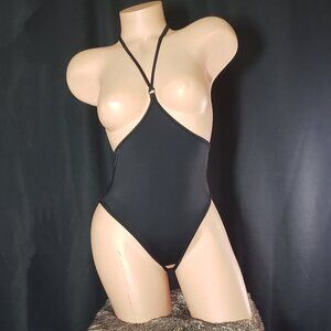 Extreme Playsuit. Topless, Crotchless, Open Butt, Ties Behind the Neck